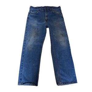 Carhartt Jeans Men 36 X 32 Blue 100% Cotton Straight USA Denim Work